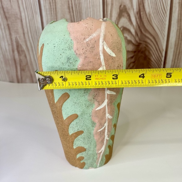 Handmade in Mexico Clay Vase - Picture 6 of 6